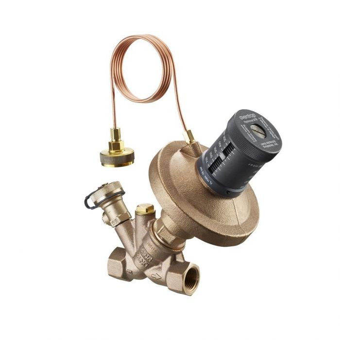Regulator różnicy ciśnień Hydromat DTR DN 32 1 1/4" GW z zestawem do przyłączania i kurkiem opróżniającym PN 16 Kvs 1