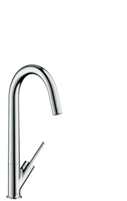 Bateria kuchenna HANSGROHE Axor Starck DN 15 czarna/chrom szczotkowany  | 10822340