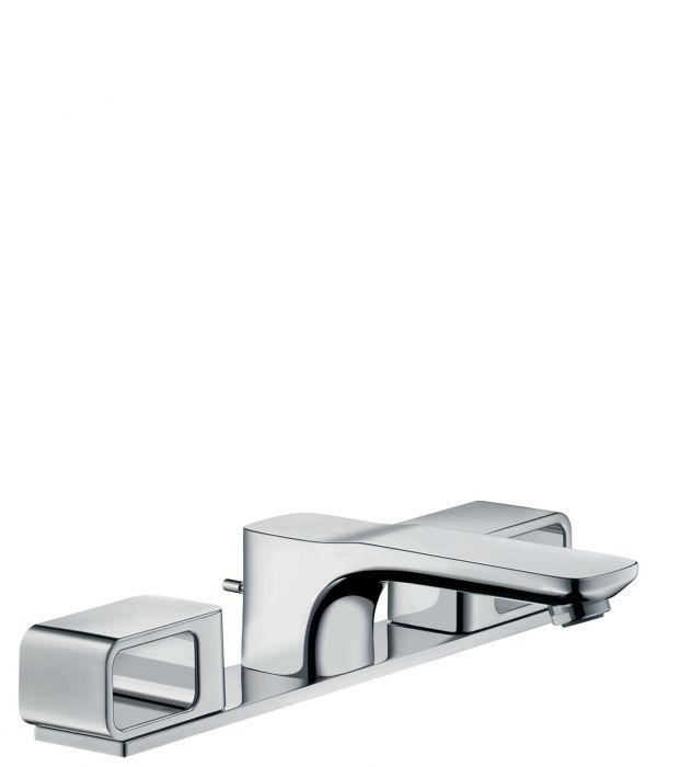Bateria umywalkowa stojąca HANSGROHE Axor Urquiola 2-uchwytowa 3-otworowa chrom zawiera: zestaw odpływowo-przelewowy  | 11040000