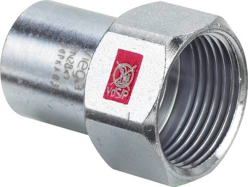 Złączka przejściowa ze stali niestopowej ocynk z wielokątem 15 mm x 1/2" GW Prestabo 1112.1