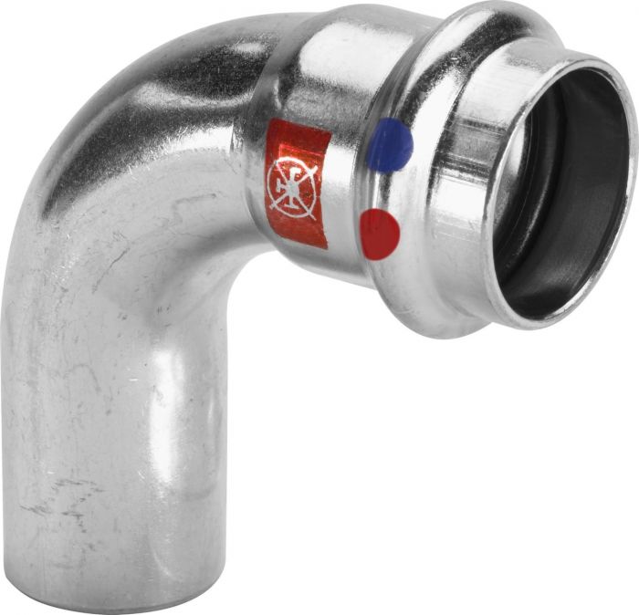Łuk 90° końcówka wsuwana ze stali ocynkowanej 35 mm Prestabo 1116.1 LF