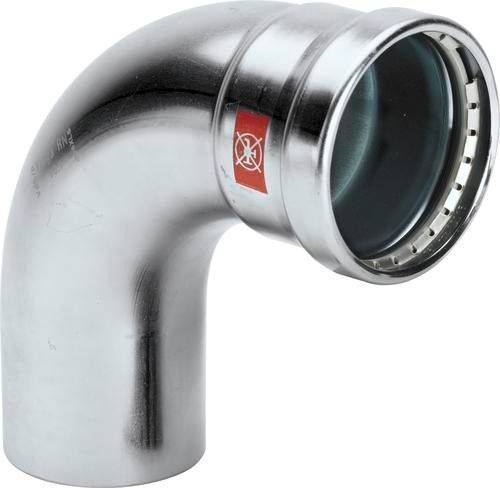 Łuk 90° końcówka wsuwana ze stali ocynkowanej 108 mm Prestabo 1116.1XLLF