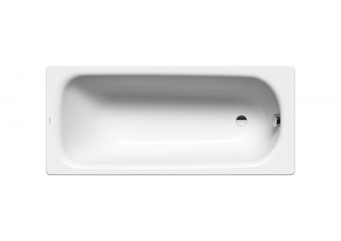 Wanna stalowa prostokątny do zabudowy KALDEWEI Saniform Plus 375-1 1800 800 x 430 mm biała połysk z odpływem d52 mm, pojemność: 150 litry | 112800010001