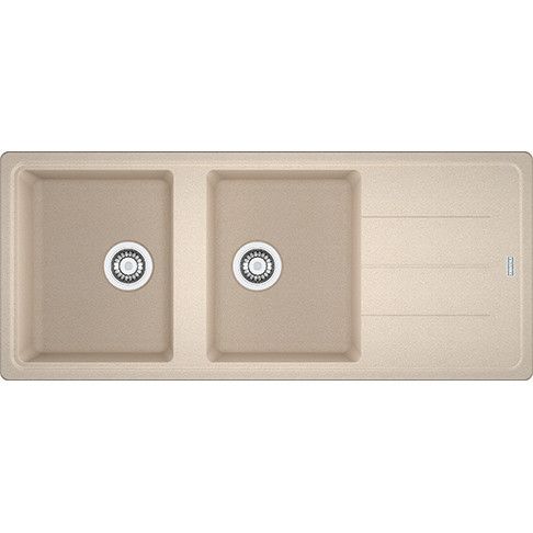 Zlewozmywak 2-komorowy z ociekaczem FRANKE Basis BFG 621-16 1160 x 200 x 500 mm | 1140676260