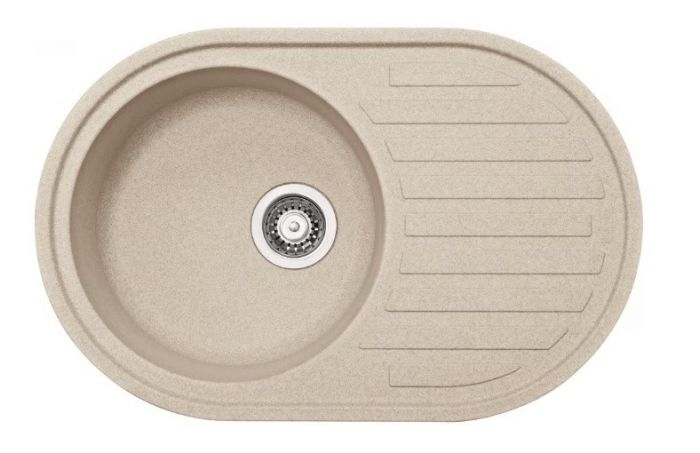 Zlewozmywak 1-komorowy z ociekaczem FRANKE RONDA ROG 611-77 770 x 205 x 500 mm | 1140676330
