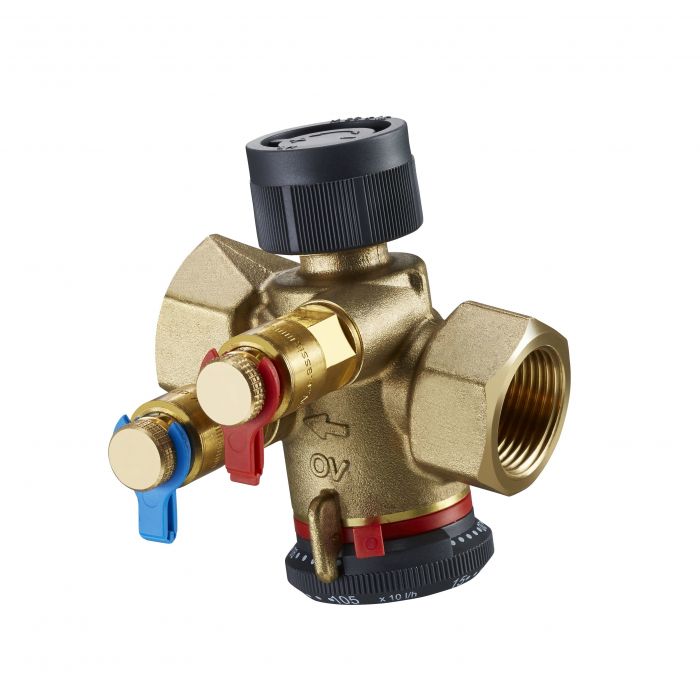 Zawór regulacyjny Cocon QTZ DN 15 1/2" GW z zaworkami pomiarowymi 30-210 l/h PN16