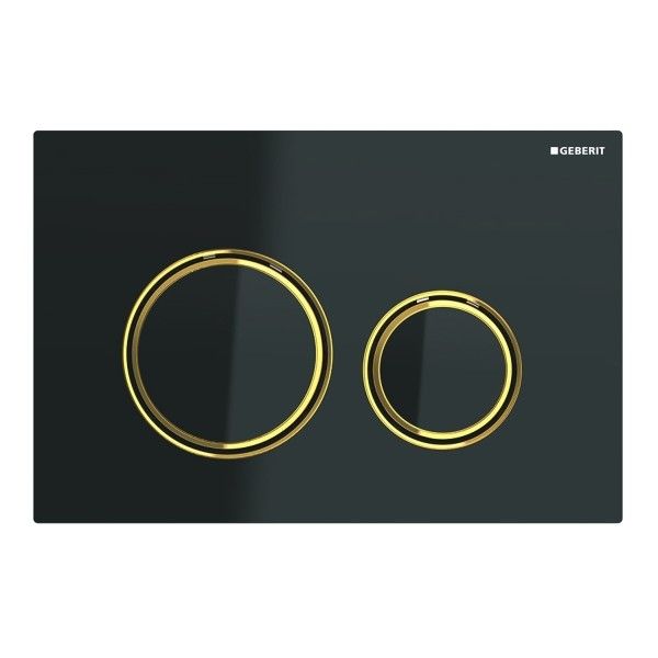 Przycisk uruchamiający przedni Sigma21 246  x 164  x 14 mm szkło czarny/mosiężny