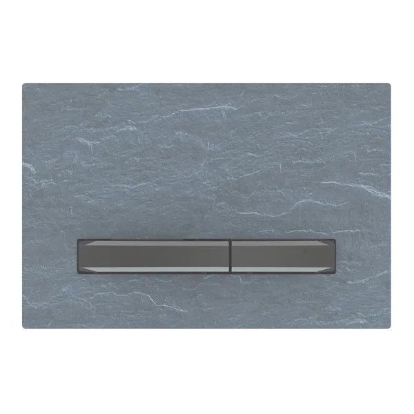 Przycisk uruchamiający GEBERIT Sigma 50 prostokątny przedni z tworzywa sztucznego łupek mustang/czarny chrom 246 x 164 x 13 mm | 115671JM2