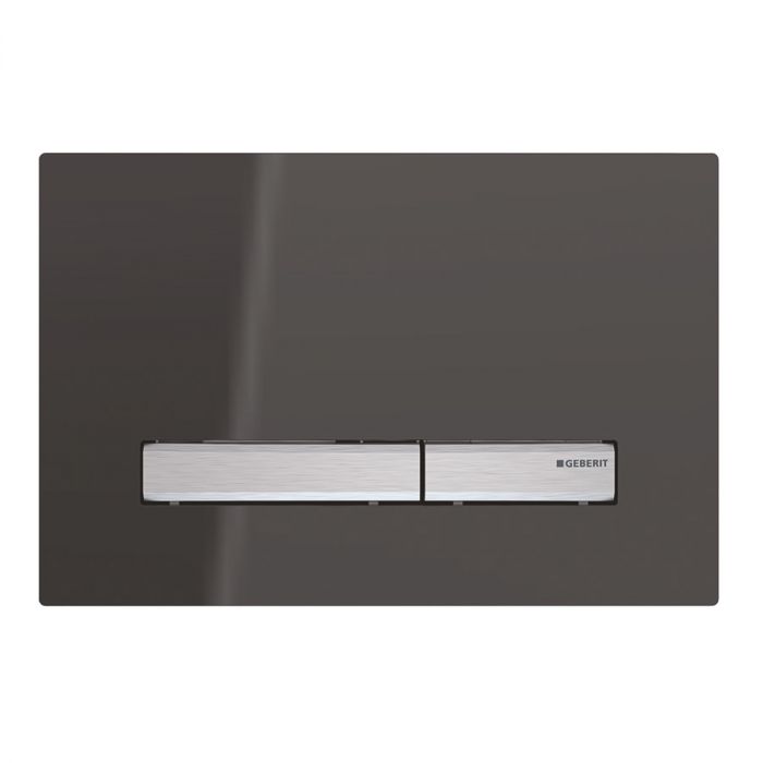 Przycisk uruchamiający GEBERIT Sigma50 prostokątny przedni szkło dymione 266 x 164 x 14 mm | 115788SD2