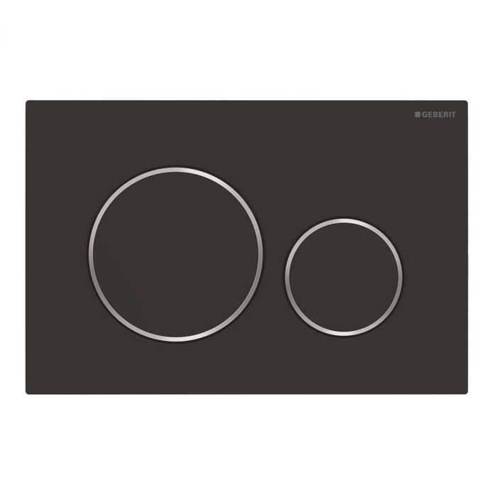 Przycisk uruchamiający przedni Sigma20 246  x 164  x 15 mm z tworzywa sztucznego czarny mat /chrom błyszczący/czarny mat