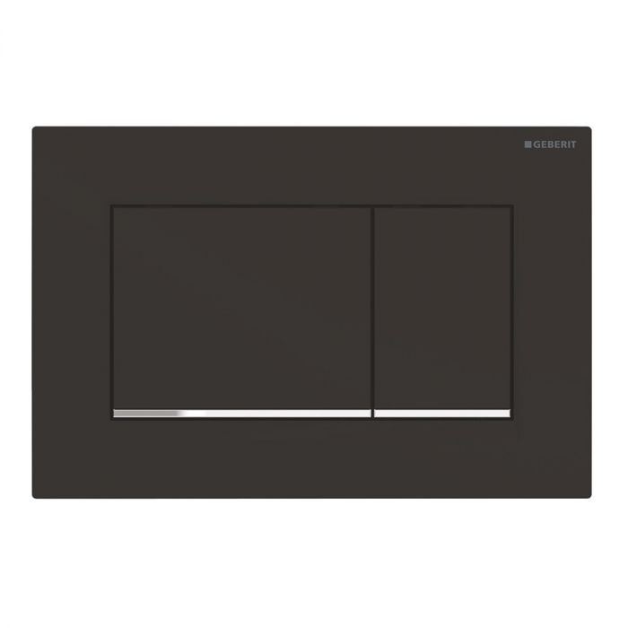 Przycisk uruchamiający przedni Sigma30 246  x 164  x 12 mm z tworzywa sztucznego czarny mat /chrom błyszczący/czarny mat