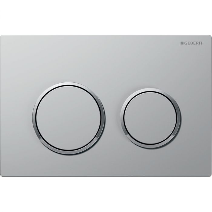 Przycisk uruchamiający GEBERIT Omega20 okrągły przedni/górny z tworzywa sztucznego chrom mat 212 x 142 x 10 mm  | 115085JQ1