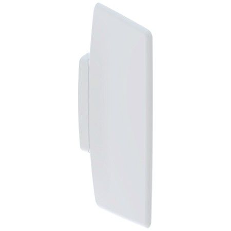 Ścianka międzypisuarowa Basic z tworzywa sztucznego biała alpin