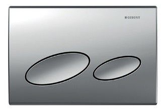 Przycisk uruchamiający GEBERIT Kappa20 przedni/górny do spłuczek UP200 chrom matowy 213 x 142 x 16 mm | 115228461