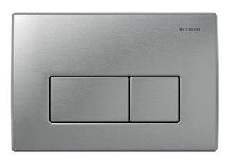 Przycisk uruchamiający GEBERIT Kappa50 przedni/górny do spłuczek UP200 stal nierdzewna szczotkowana 211 x 142 x 15 mm | 115258001