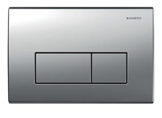 Przycisk uruchamiający GEBERIT Kappa20 przedni/górny do spłuczek UP200 chrom matowy 213 x 142 x 16 mm | 115260461