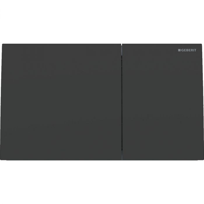 Przycisk uruchamiający GEBERIT Sigma70 prostokątny przedni do spłuczek Sigma12, Sigma8 stal nierdzewna czarny mat 250 x 146 x 23 mm  | 115622141