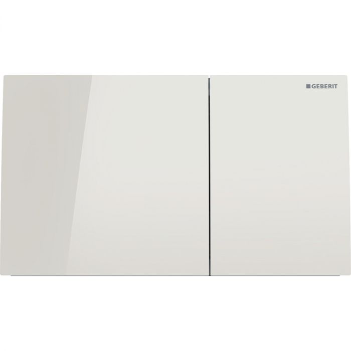 Przycisk uruchamiający GEBERIT Sigma70 prostokątny przedni do spłuczek Sigma12, Sigma8 szkło sand 250 x 146 x 25 mm | 115622JL1