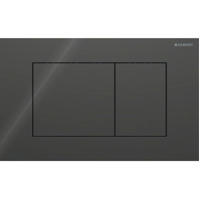 Przycisk uruchamiający GEBERIT Sigma40 prostokątny szkło czarny 246 x 152 x 6 mm | 115629SJ1