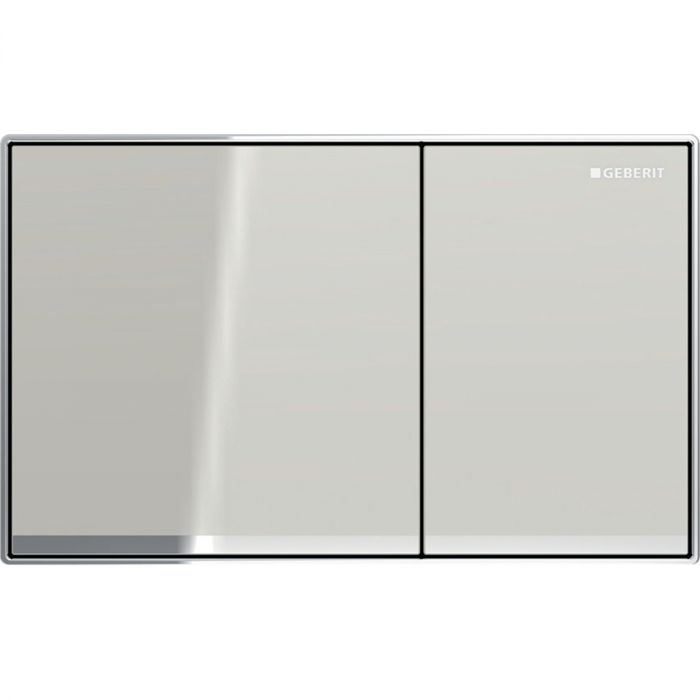 Przycisk uruchamiający GEBERIT Sigma60 prostokątny przedni do spłuczek podtynkowych Sigma szkło sand 214 x 132 x 25 mm | 115640JL1