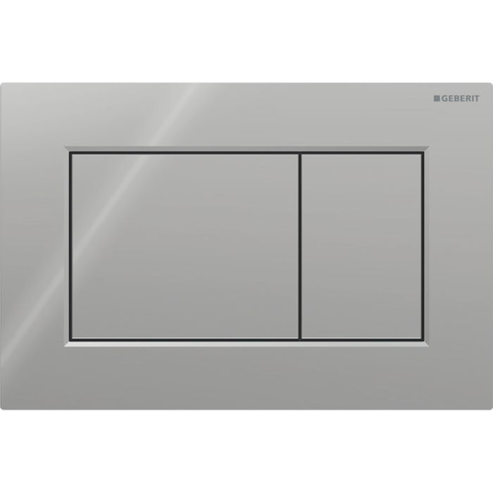 Przycisk uruchamiający GEBERIT Sigma01 prostokątny z tworzywa sztucznego chrom błyszczący 246 x 164 x 13 mm | 115660211