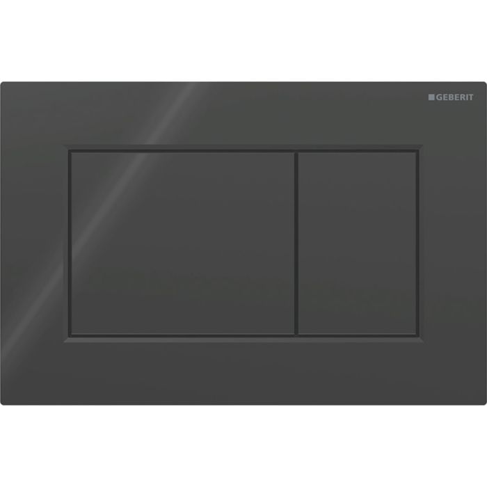 Przycisk uruchamiający GEBERIT Sigma01 prostokątny z tworzywa sztucznego czarny 246 x 164 x 13 mm | 115660DW1