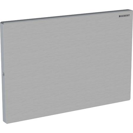 Płytka do zakrycia otworu rewizyjnego spłuczek podtynkowych przykrywająca z zabezpieczeniem stal nierdzewna szczotkowana, powlekana easy-to-clean GEBERIT Sigma | 115764FW1