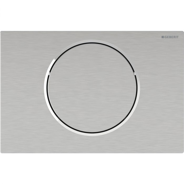 Zestaw uruchamiający GEBERIT RF Sigma10 elektroniczny do WC stal szczotkowana/ stal polerowana 246 x 164 x 15 mm | 115867SN6