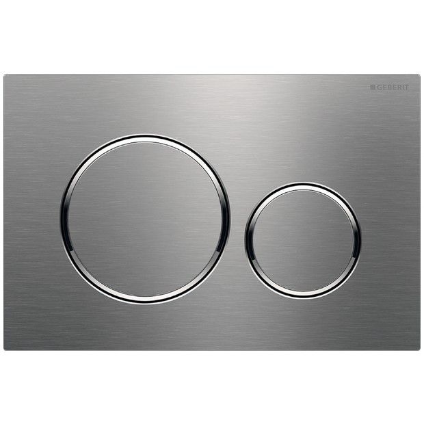Przycisk uruchamiający GEBERIT Sigma20 okrągły przedni do spłuczek podtynkowych Sigma 12 cm i 8 cm stal nierdzewna 246 x 164 x 12 mm | 115882SN1