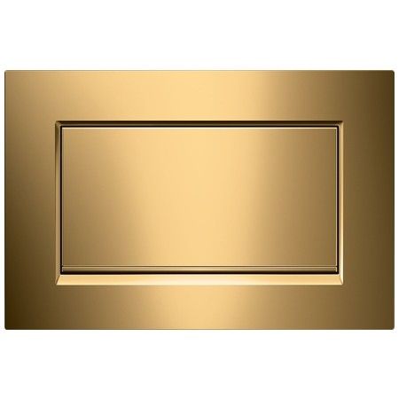 Przycisk uruchamiający GEBERIT Sigma10 1M (ex Sigma30 1M) prostokątny przedni do spłuczek podtynkowych Sigma 12 cm i 8 cm pozłacany 246 x 164 x 12 mm | 115893451