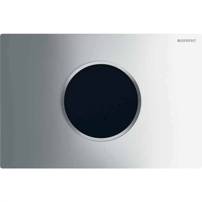 Zestaw uruchamiający GEBERIT IR Sigma10 elektroniczny do WC z tworzywa sztucznego chrom błyszczący/chrom matowy 246 x 164 x 15 mm  | 115907KH6