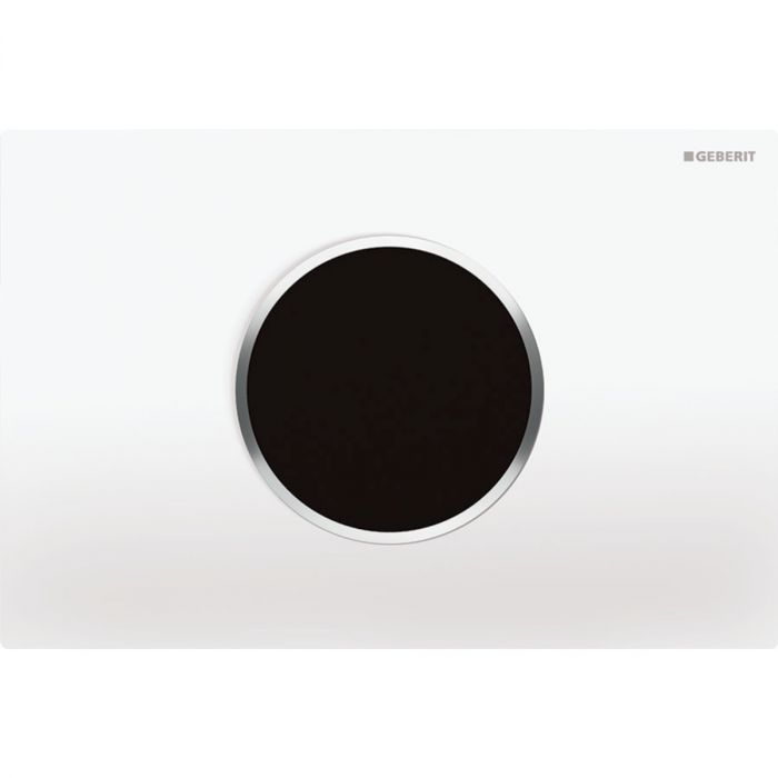Zestaw uruchamiający GEBERIT IR Sigma10 elektroniczny do WC z tworzywa sztucznego biały/chrom błyszczący 246 x 164 x 15 mm  | 115907KJ6