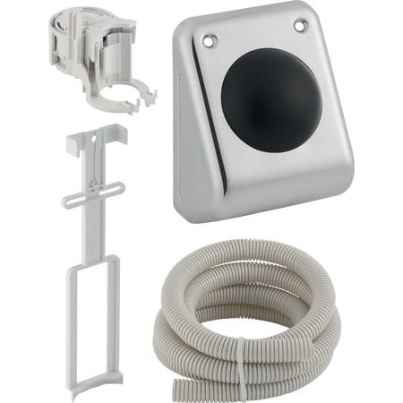 Przycisk uruchamiający GEBERIT pneumatyczny nożny, naścienny do WC 120 x 120 x 33 mm  | 115993001