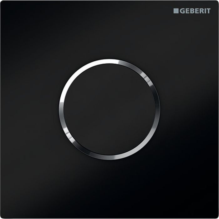 Zawór spłukujący GEBERIT typ 10 okrągły czarny/chrom błyszczący 130 x 130 x 10 mm | 116035KM1 #2