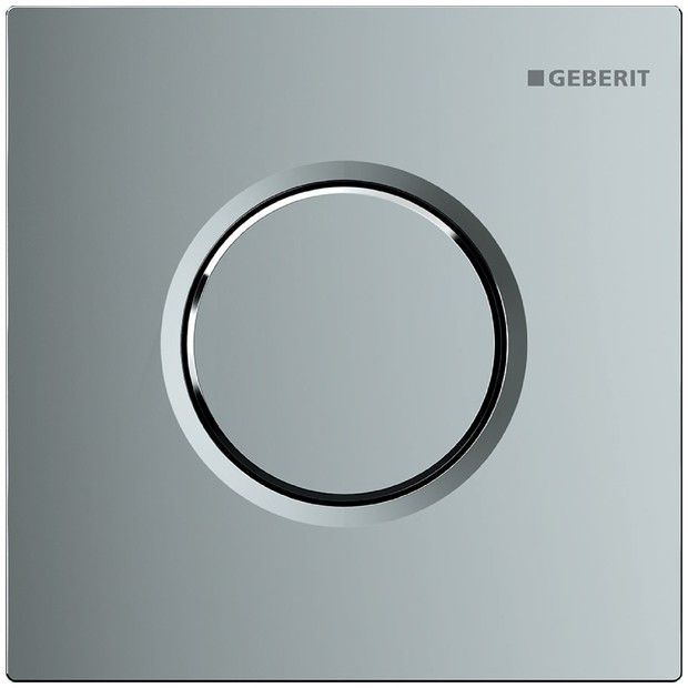 Zawór spłukujący GEBERIT Typ 01 okrągły ręczny do pisuaru chrom błyszczący 130 x 130 x 9 mm  | 116011215