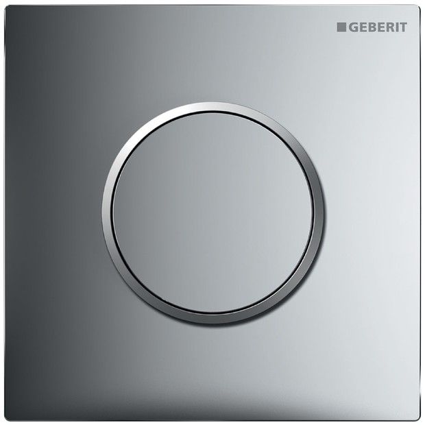 Zawór spłukujący GEBERIT Typ 10 okrągły ręczny chrom błyszczący/chrom matowy/chrom błyszczący 130 x 130 x 13 mm  | 116015KH1