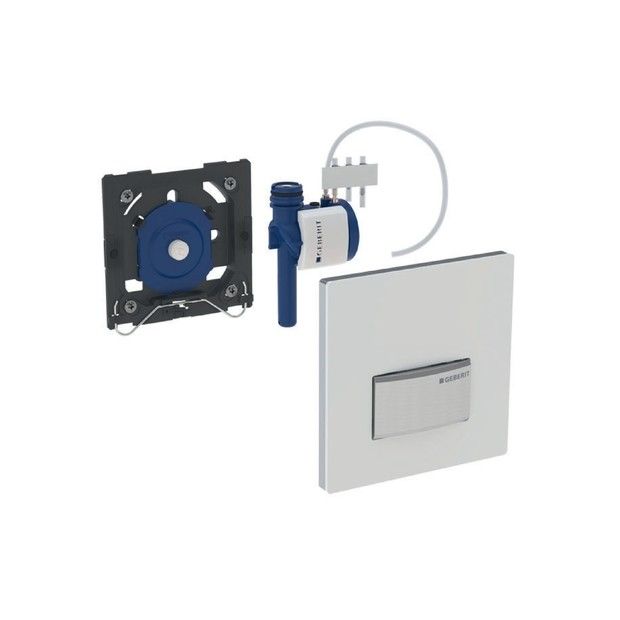 Zawór spłukujący GEBERIT Typ 50 prostokątny ręczny uniwersalny 130 x 130 x 14 mm | 116016005