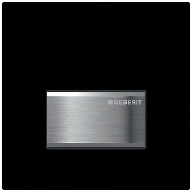 Zawór spłukujący GEBERIT Typ 50 prostokątny ręczny czarny 130 x 130 x 14 mm  | 116016DW5