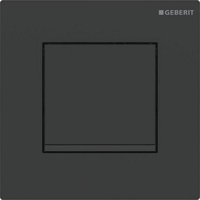 Zawór spłukujący GEBERIT Typ 20 (ex Typ 30) prostokątny ręczny z tworzywa sztucznego czarny mat/czarny 130 x 130 x 90 mm | 116017161