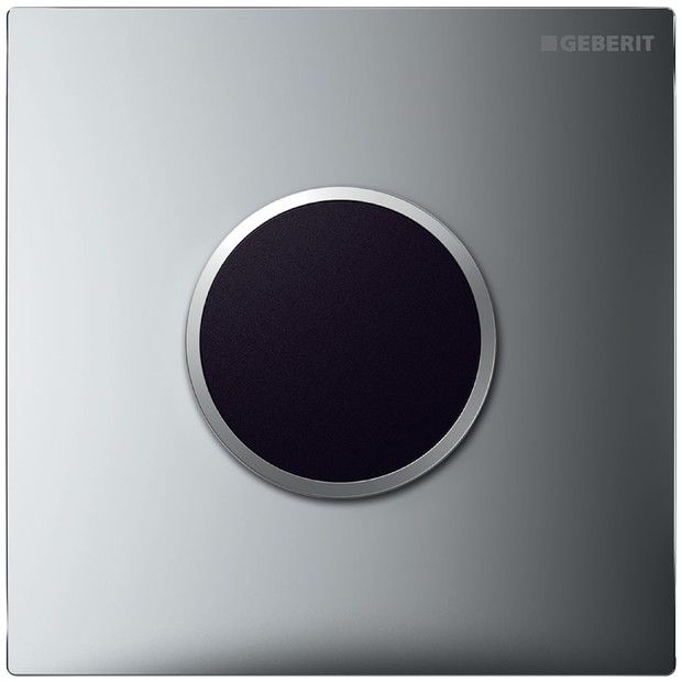 Zawór spłukujący GEBERIT Typ 10 okrągły chrom błyszczący/chrom matowy 130 x 130 x 10 mm  | 116025KH1