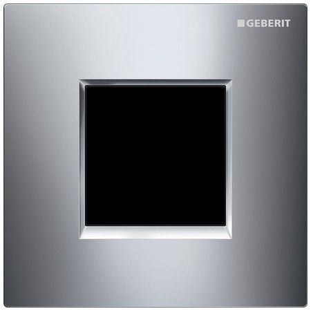 Zawór spłukujący GEBERIT Typ 20 (ex Typ 30) prostokątny chrom błyszczący/chrom matowy 130 x 130 x 8 mm | 116027KH1