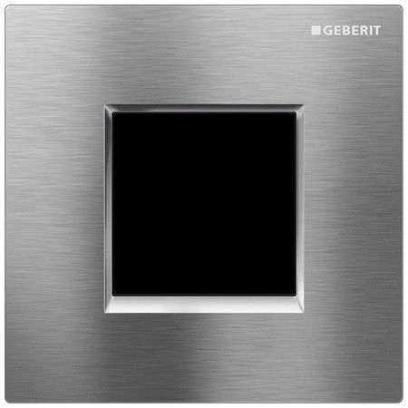 Zawór spłukujący GEBERIT Typ 20 (ex Typ 30) prostokątny chrom szczotkowany/chrom błyszczący 130 x 130 x 8 mm  | 116027KX1