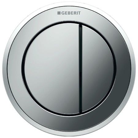 Przycisk uruchamiający GEBERIT Sigma 8 Typ 10 pneumatyczny podtynkowy, dwudzielny z tworzywa sztucznego chrom/chrom matowy 94 x 94 x 6 mm | 116056KH1