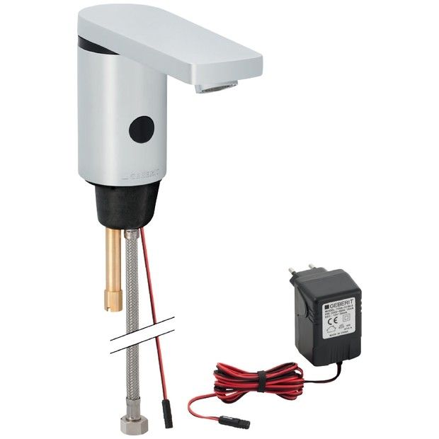 Bateria umywalkowa elektroniczna GEBERIT HyTronic typ 186 chrom błyszczący | 116136211