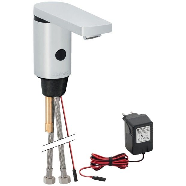 Bateria umywalkowa elektroniczna GEBERIT HyTronic typ 186 chrom błyszczący | 116146211