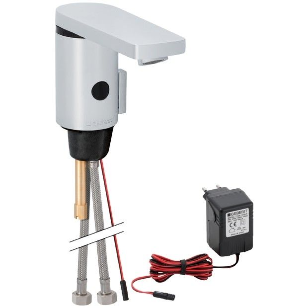 Bateria umywalkowa elektroniczna GEBERIT HyTronic typ 186 chrom błyszczący | 116156211
