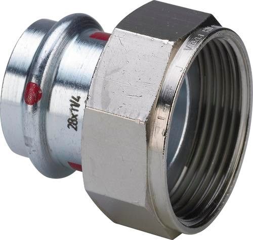 Dwuzłączka przyłączeniowa z SC-Contur ze stali niestopowej ocynk uszczelnienie płaskie 42 mm x 1 3/4" GW Prestabo 1163
