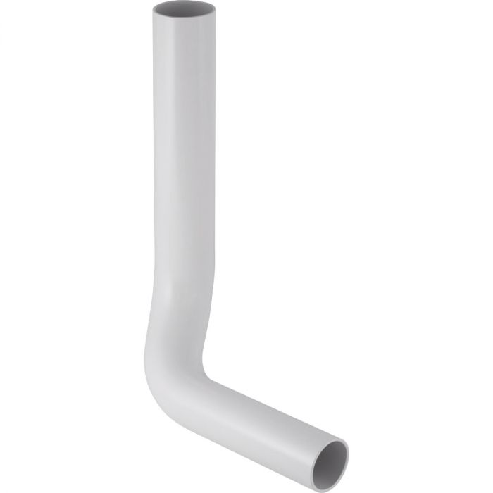 Rura spłukująca 90° niecentryczna lewa 28 x 21 mm do łączenia nisko i półwysoko zawieszonych spłuczek natynkowych z miską ustępową PVC GEBERIT | 118120111