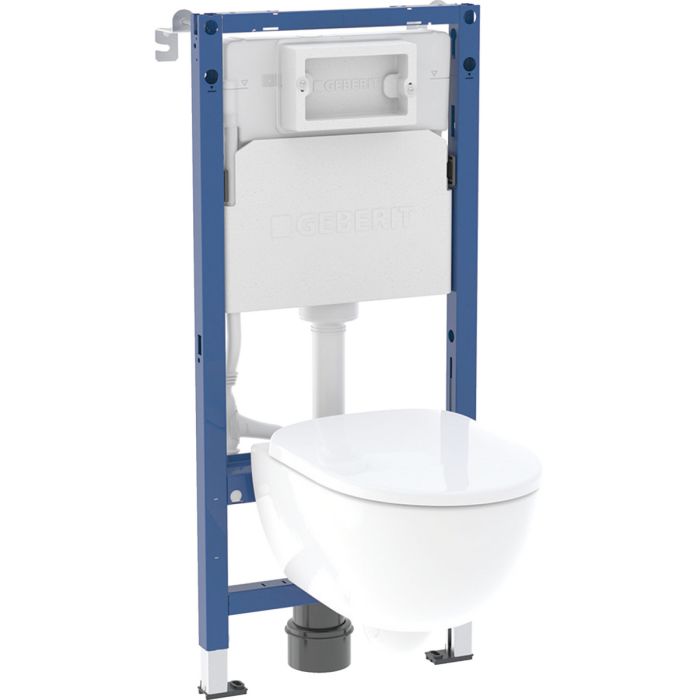 Stelaż WC GEBERIT Selnova Premium krótka Duofix Basic w komplecie z miską Selnova Premium 500377012, deską Selnova 502897001  | 118347003