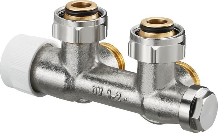 Zawór odcinający kątowy do instalacji 1 lub 2-rurowej OVENTROP Multiblock T 3/4" NZ x 3/4" GW | 1184024